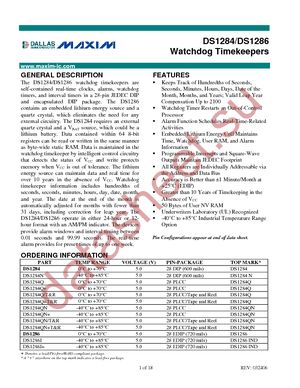 DS1284QN+ datasheet  